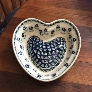 Heart shaped dish
